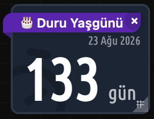 Geri Sayım Ana Ekran