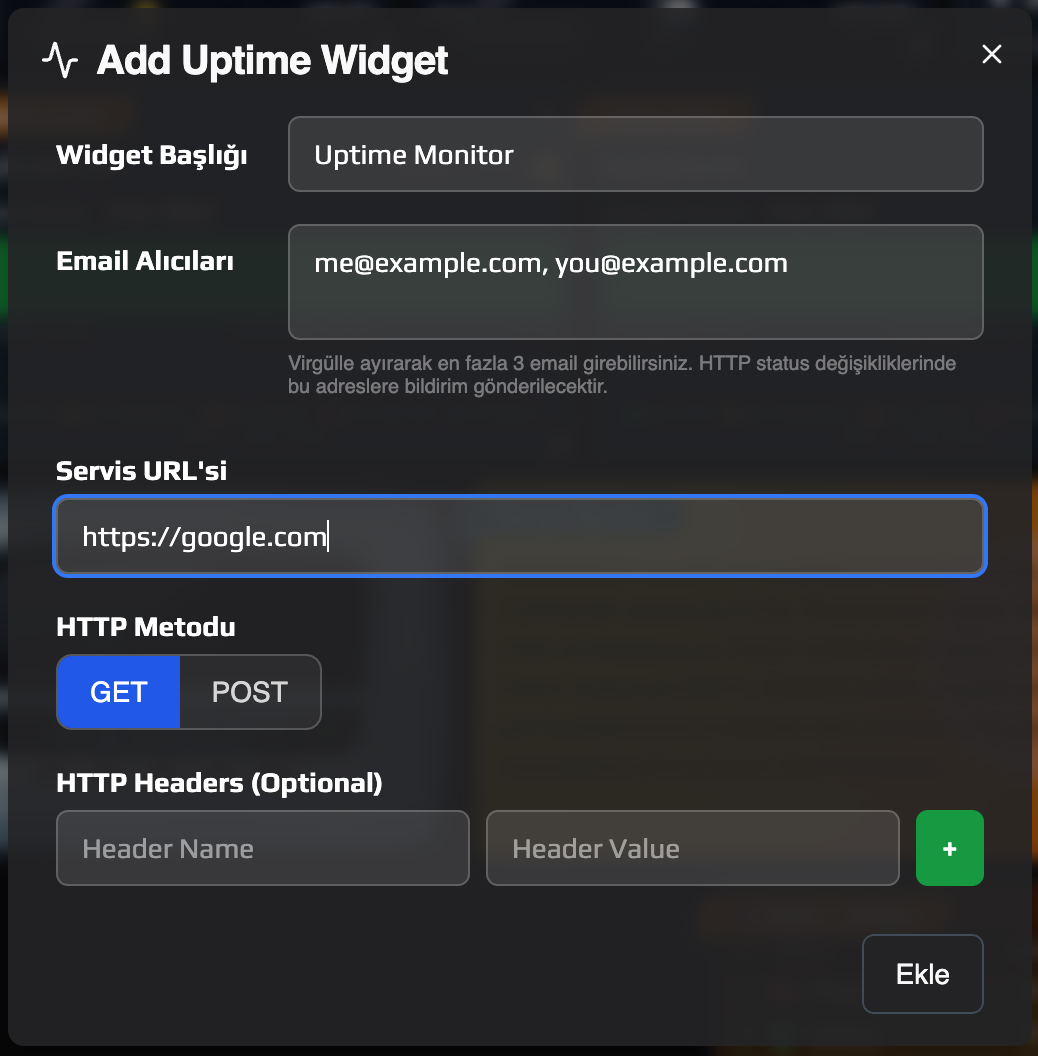 Uptime Monitor (Heartbeat) Ekran 2