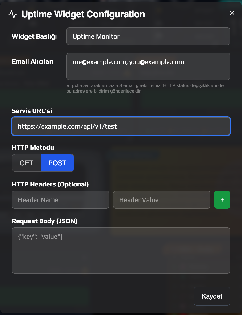 Uptime Monitor (Heartbeat) Ekran 3